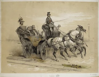 Caleche - Litografia Adama, v.1840
