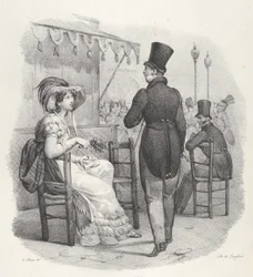 Facet. IV: Patrzy na mnie! Boże, jakie szczęście! Zauważa mnie! Jakie szczęście!, 1824.