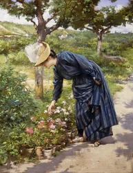 Pani w ogrodzie, 1887