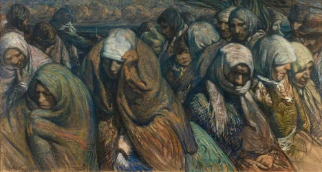 Emigranci (olej na płótnie)