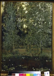 Staw w Achtyrce (lub Ochtyrka, Ukraina). Obraz Wiktora Michajłowicza Wasnetsowa (1848-1926), olej na płótnie