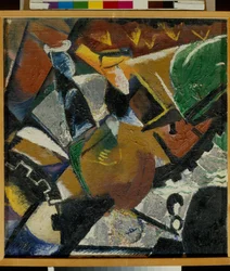 „Kompozycja”” Peinture de Viktor Palmov (1888-1929) - 1921 - Olej na płótnie - Państwowe Muzeum Rosyjskie, Sankt Petersburg