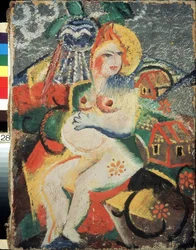 Radość ciąży. Obraz Viktora (Victora) Nikandrovicha Palmova (1888-1929), olej na płótnie