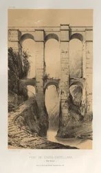 Malownicza architektura lub zabytki XV wieku. I XVI. Wieki: Zamki Francji XV i XVI wieku: Plac 50, Pont De Civita-Castellana (Stany Rzymskie)