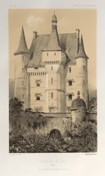 Malownicza architektura lub zabytki XV wieku. I XVI. Wieki: Zamki Francji XV i XVI wieku: Plac 52, Château De Fay (Maine)