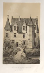 Malownicza architektura lub zabytki XV wieku. I XVI. Wieki: Zamki Francji XV i XVI wieku: Plac 57, Château De La Poissonnière (Sarthe)