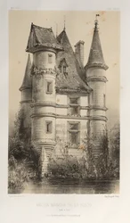 Malownicza architektura lub zabytki XV wieku. I XVI. Wieki: Zamki francuskie XV i XVI wieku: Plac 63, Dawny Manor De La Fosse (Saona i Loara)