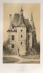 Malownicza architektura lub zabytki XV wieku. I XVI. Wieki: Zamki Francji XV i XVI wieku: Plac 75, La Vicomté (Saona i Loara)