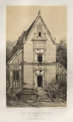 Malownicza architektura lub zabytki XV wieku. I XVI. Wieki: Zamki Francji XV i XVI wieku: Plac 81, FIEf Des Bordes-Compigny (Yonne)