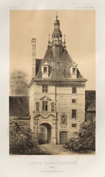 Malownicza architektura lub zabytki XV wieku. I XVI. Wieki: Zamki Francji XV i XVI wieku: Plac 85, Porte du Château d