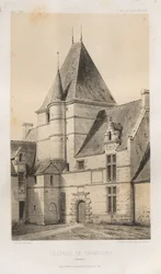 Malownicza architektura lub zabytki XV wieku. I XVI. Wieki: Zamki Francji XV i XVI wieku: Plac 93, Château de Cramesnil (Calvados)