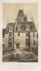 Malownicza architektura lub zabytki XV wieku. I XVI. Wieki: Zamki Francji XV i XVI wieku: Plac 97, Château de Baumais (Calvados)