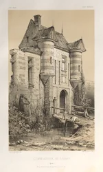 Malownicza architektura lub zabytki XV wieku. I XVI. Wieki: Chateaux De France XV i XVI wieku: Pl. 23 Komandorii De Launay (Yonne)