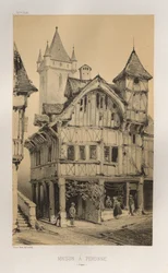 Malownicza architektura lub zabytki XV wieku. I XVI. Wieki: Chateaux de France XV i XVI wieku: Plac 27, Dom A Peronne (Somme)