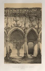 Malownicza architektura lub zabytki XV wieku. I XVI. Wieki: Chateaux de France XV i XVI wieku: Plac 41, Galeria Château De Jouancy (Saone et Loire)