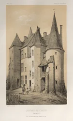 Malownicza architektura lub zabytki XV wieku. I XVI. Wieki: Chateaux de France XV i XVI wieku: Plac 45 Château De Chassy (Saona i Loara)