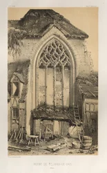 ...Pl.17, Ruiny St. Jean-Le-Bas Aisne, 1860.