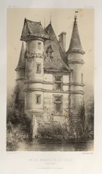 ...pl. 63, Dawny dwór De La Fosse Saône et Loire, 1860.