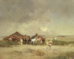Obóz Arabów, 1872