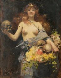 Sprzedawca kwiatów, 1882.