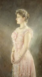 Portret cesarzowej Aleksandry Fiodorowny Rosji 1872-1918, żony cara Mikołaja II, 1901