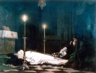Laszlo Hunyadi nad rzeką Bier, 1859