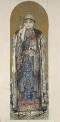 Święta Olga, księżna kijowska Studium do fresków w katedrze św. Włodzimierza w Kijowie, 1884-1889