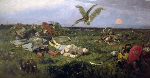 Pole bitwy księcia Igora z Kipczakami, 1880.