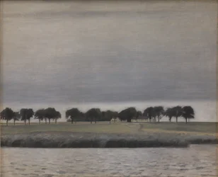 Wstępne studium dla Solregn. Jezioro Gentofte, 1903.