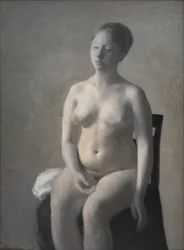 Akt kobiecy w pozycji siedzącej, 1889.