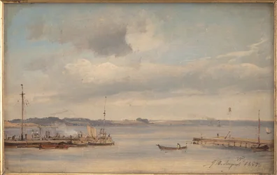 Port łodzi. Humlebæk, Zelandia