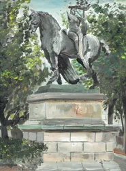 Sztuka Barcelona , 1994, (akryl na płótnie, deska)