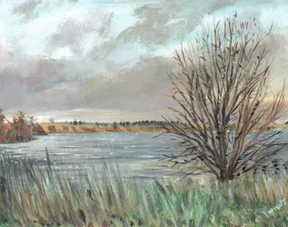 Fannyside Loch, 2009, (akryl na płótnie)
