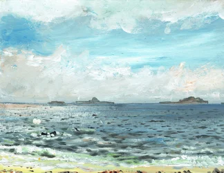 Plaża Iona, 2007, (akryl na płótnie)