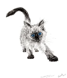 Na polowaniu!, 2015, (tusz na papierze)
