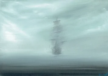 Pacific Dawn, 2017, (olej na płótnie)