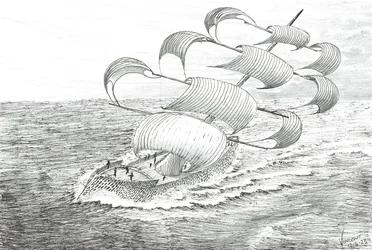 Storm Creators Yathkyed, 2023 (tusz i ołówek na papierze)