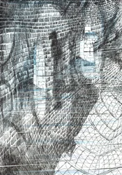 s.17, Zamek w lesie Findhorn, 2006, (tusz na papierze)