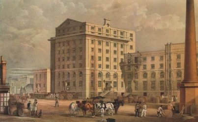 Cukrownia przy ulicy Leman Street, Stepney, Londyn, 1851