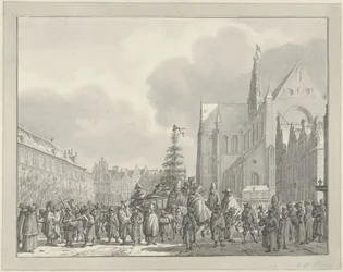 Przybycie Francuzów na Grote Markt w Haarlemie, 1795