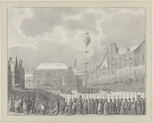 Zniesienie prawa miejskiego na Grote Markt w Haarlemie, 1795