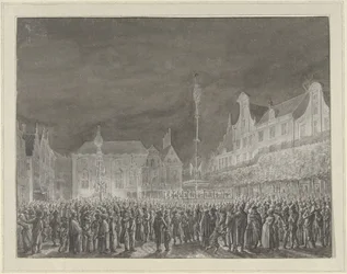 Obchody Proklamacji Sojuszu z Francją na Grote Markt w Haarlemie, 1795