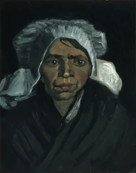 Głowa wieśniaczki, grudzień 1884 (olej na płótnie)