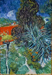 Ogród doktora Gacheta w Auvers sur Oise (Auvers-sur-Oise) Obraz Vincenta van Gogha (1853-1890) 1890 nd. 0,73x0,52 m Paryż, Muzeum Orsay