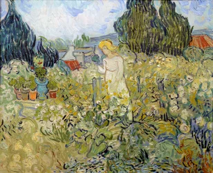 Mademoiselle Gachet w swoim ogrodzie w Auvers sur Oise (Auvers-Sur-Oise) Obraz Vincenta van Gogha (1853-1890) 1890 nd. 0,46 x 0,55 m Paryż, Muzeum Orsay