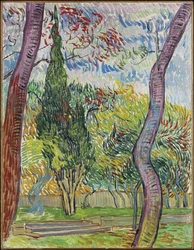 Park szpitala Saint-Paul, 1889