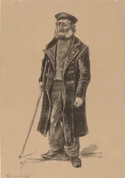 Mieszkańcy przytułków, Stojący, 1882.