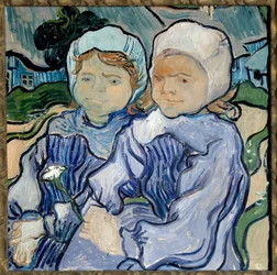 Portret dwóch dziewczyn Obraz Vincenta Van Gogha (1853-1890) 1890 Nd. 0,51x0,51 m Paryż, musee d