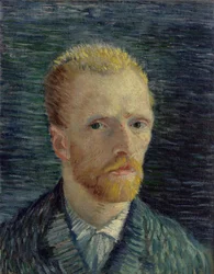 Autoportret autorstwa Gogha, Vincenta, van (1853-1890). Olej na płótnie, format : 42,2x34,5