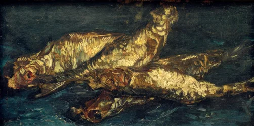 Martwa natura z śledziami